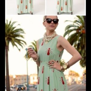 NWOT Anthropology Fire Ant Dress